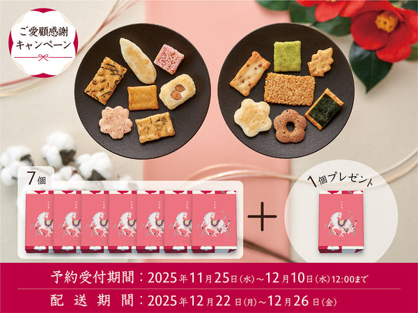 【まとめ買い】花色しおん 冬　8袋 × 8個（7＋1個）【年賀掛け紙付き】