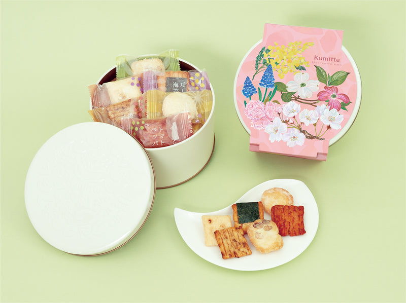 Kumitte（クミッテ）春 21個 - 6種のプチおかき｜中央軒煎餅公式通販